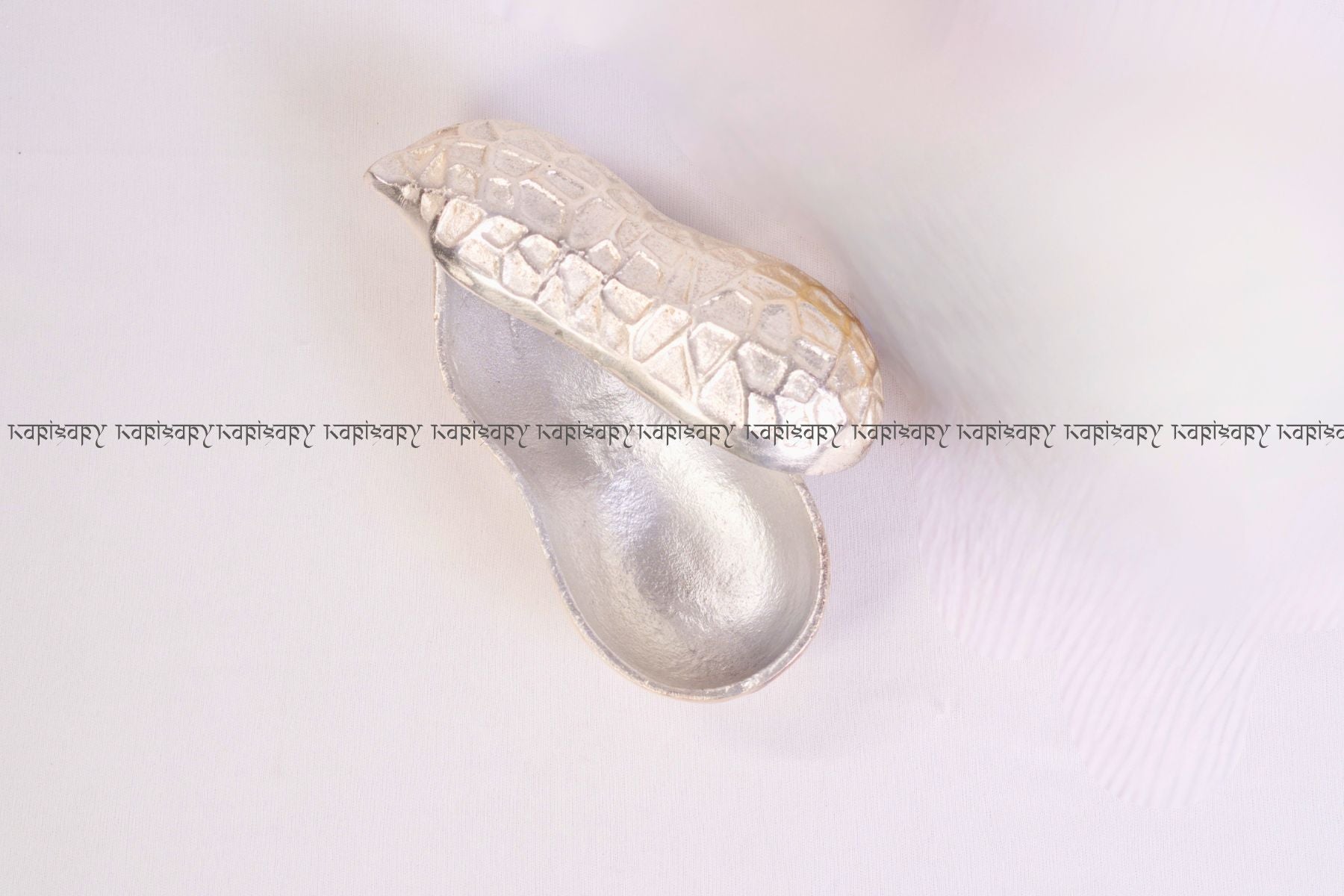 Dry Fruit Gifting and Serving Platter | Silver Peanut Jar with Lid in Metal