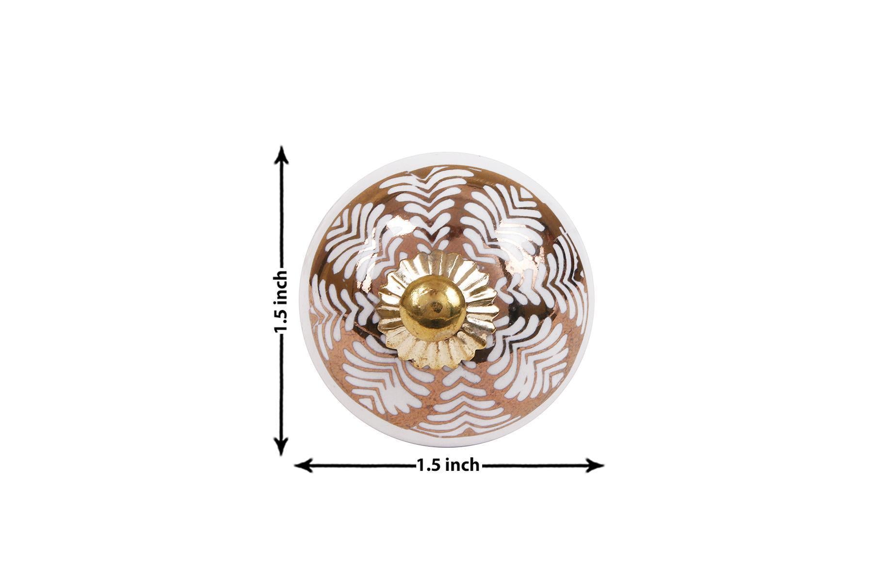 CERAMIC KNOBS FOR DRAWERS/CABINETS. SET OF 6