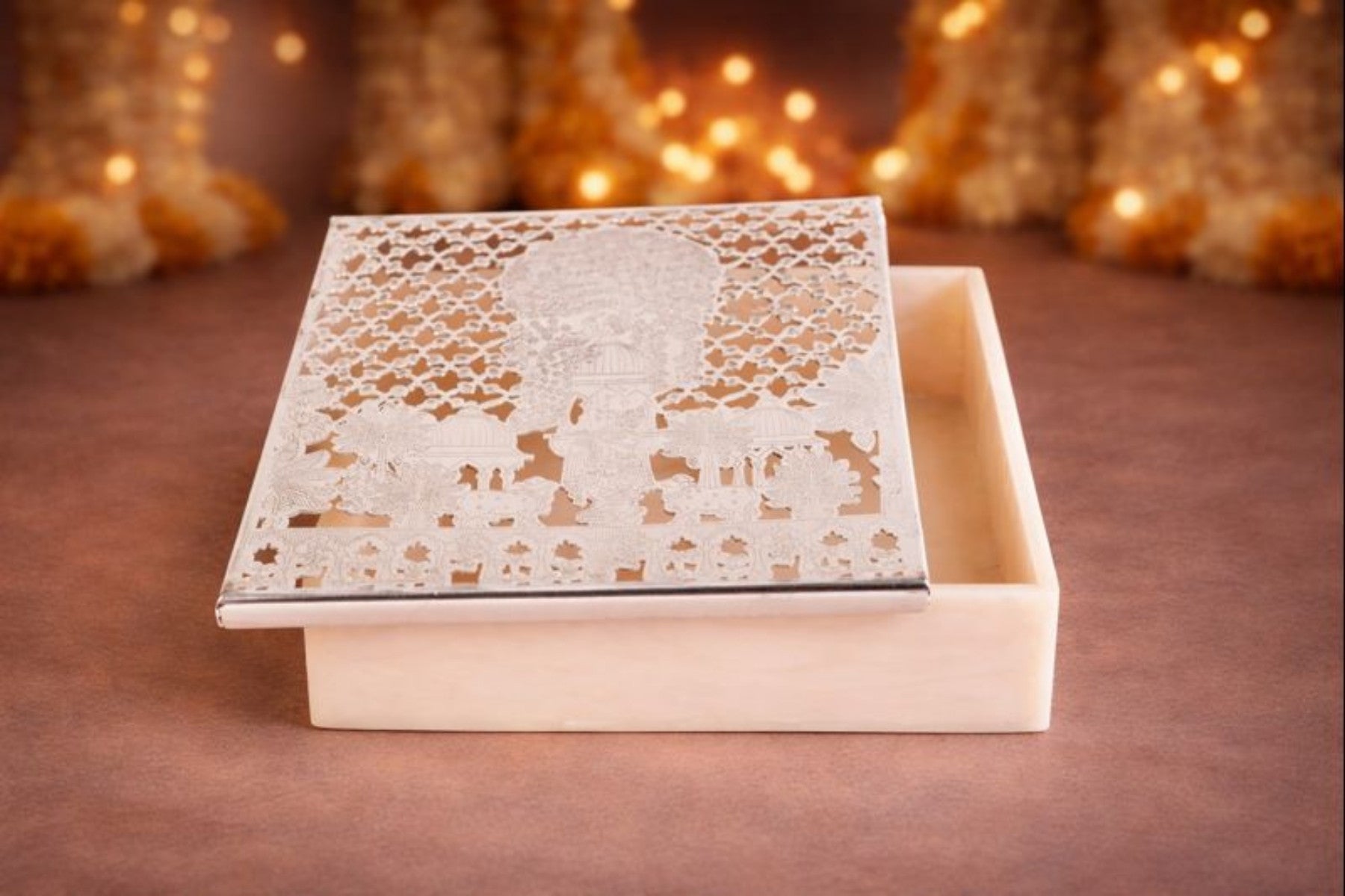 LUXURY GIFTING BOX (KRISHNA & COWS DESIGN) FOR SWEETS, CHOCOLATES & JEWELRY