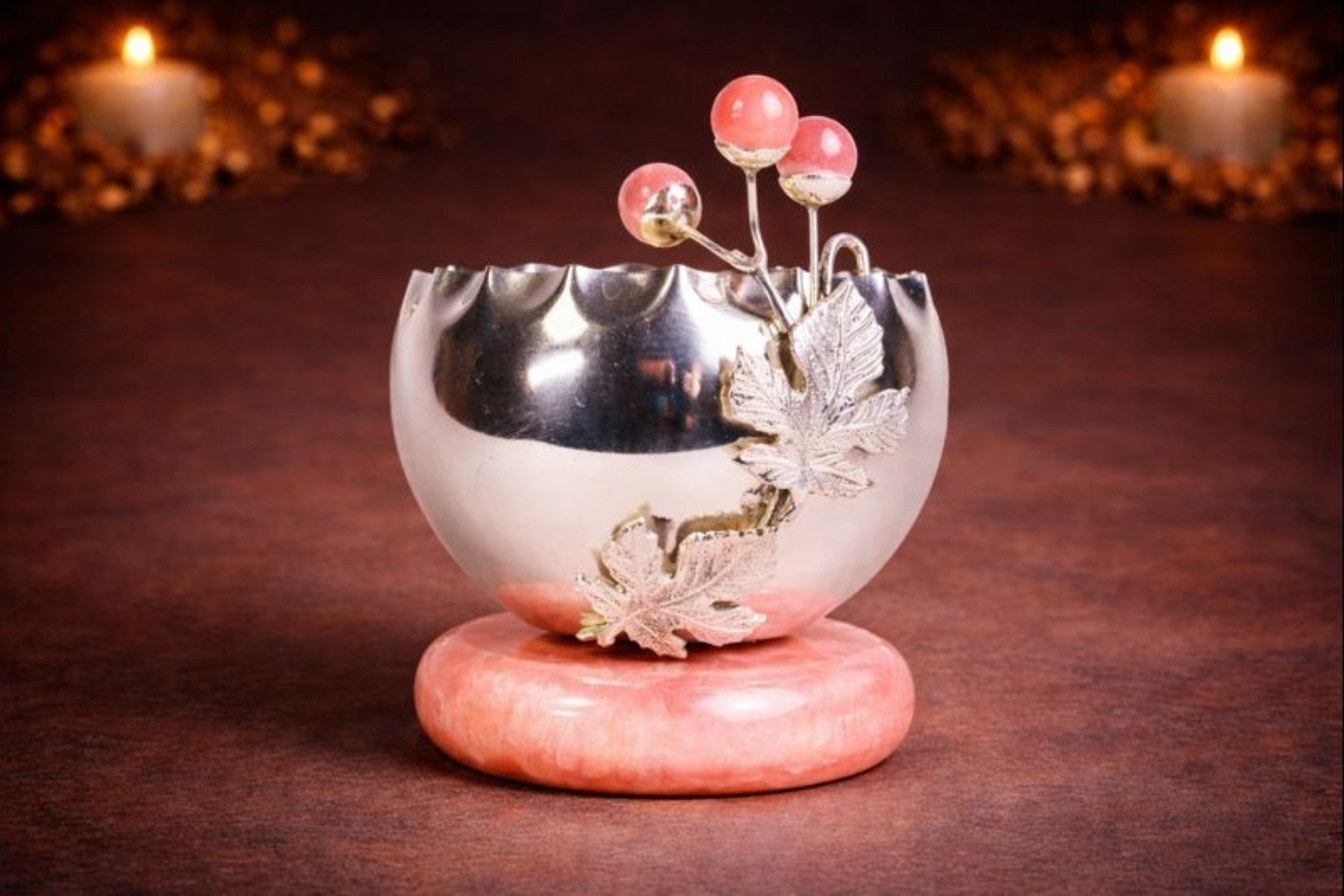 SILVER-PLATED DECORATIVE BOWL FOR GIFTING & HOME DECOR