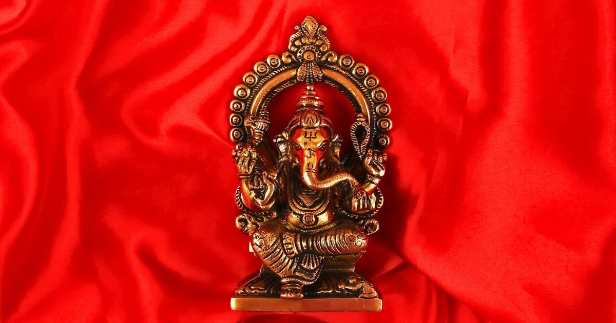Divine Presence of Brass Ganesha Idol