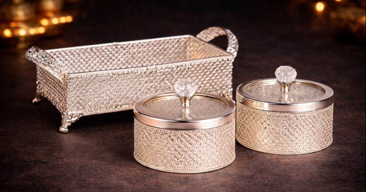 Home decor trays for accenting console and side table