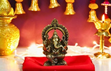Indian Artisans Karigary - Divine Presence of Brass Ganesha Idol